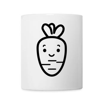 Karotte - Tasse - Weiß - Vorne