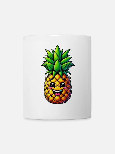 Ananas - Tasse - Weiß