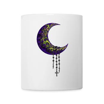 Mondsichel, Gothic motiv, schlafzimmer deko - Tasse - Weiß - Vorne