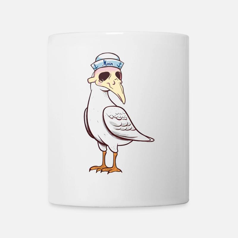 maritim Halloween Möwe Möwen Matrose - Tasse - Weiß