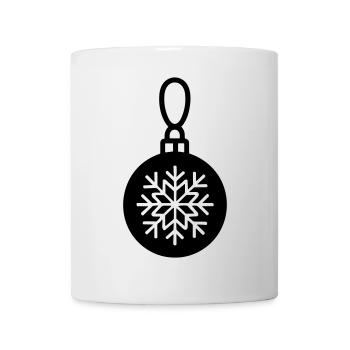 Weihnachtskugel - Tasse - Weiß - Vorne