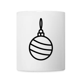 Weihnachtskugel - Tasse - Weiß - Vorne