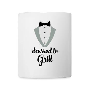 Tablier de cuisine drôle pour hommes - Mug blanc - blanc - Devant