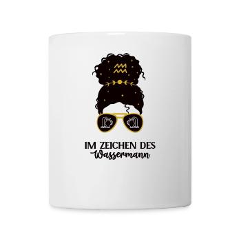 Wassermann Sternzeichen Horoskop Tierkreiszeichen - Tasse - Weiß - Vorne