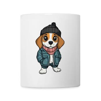 Beagle Dog Stylish - Mug - white - Front