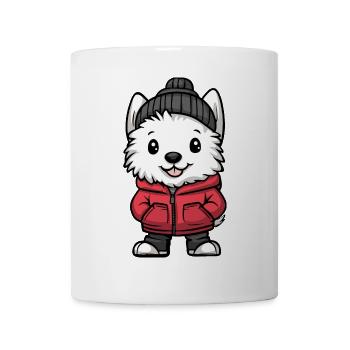 West Highland Terrier Dog Stylish - Mug - white - Front