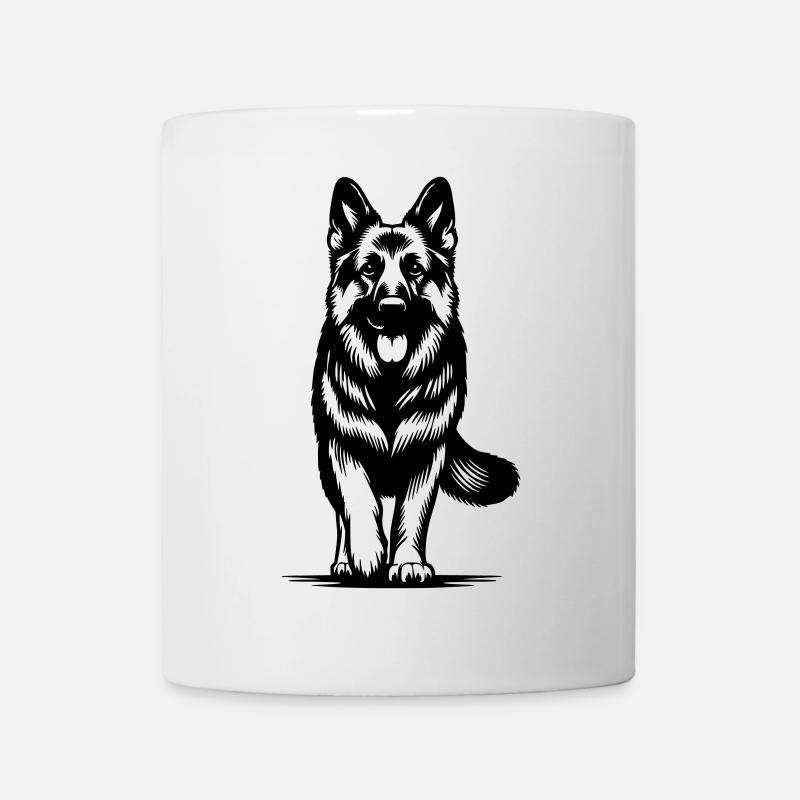 Deutscher Schäferhund - Tasse - Weiß