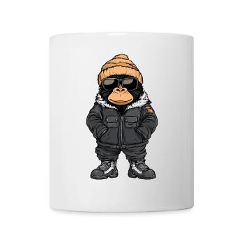 Gorilla Winter - Tasse - Weiß - Vorne