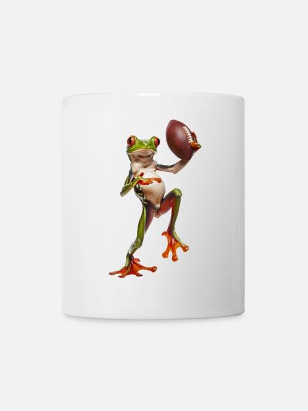 Laubfrosch Fußball - Tasse - Weiß