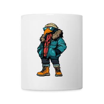 Harpy Bird Fashion Winter - Mug - white - Front