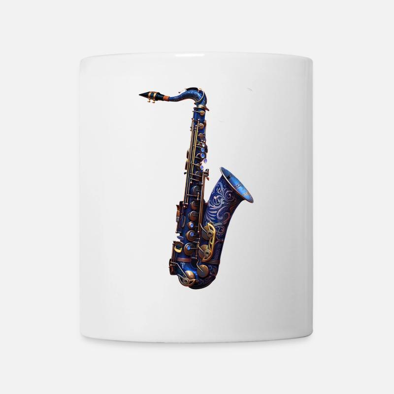 Saxophon - Tasse - Weiß