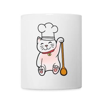 Cat Cuisinier Cuisinier Cuisinier Hôte - Mug blanc - blanc - Devant