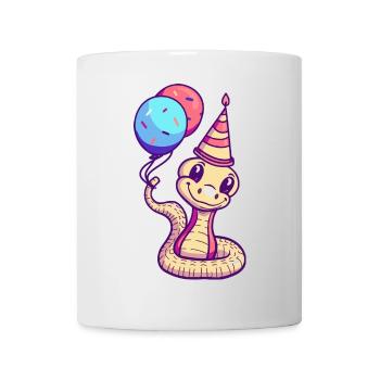 Snake Cobra Birthday Comic - Mug - white - Front