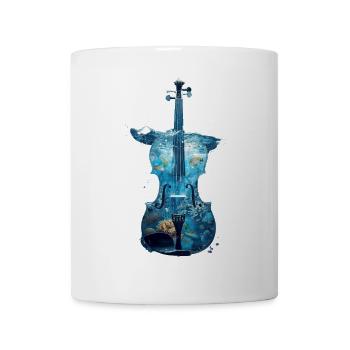 Fisch Violine - Tasse - Weiß - Vorne