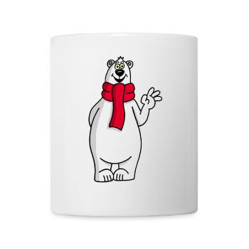 Ours polaire mignon - Mug blanc - blanc - Devant