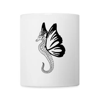Black Butterfly Dragon - Mug - white - Front