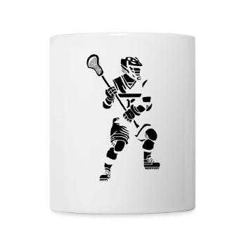 Lacrosse Player Pixel Graphic - Mug - white - Front