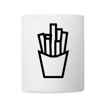 Pommes frites - Tasse - Weiß - Vorne