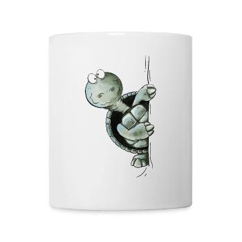 Look Look Turtle Wild Animal Domestic Turtle - Mug - white - Front
