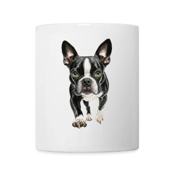 Boston Terrier - Tasse - Weiß - Vorne
