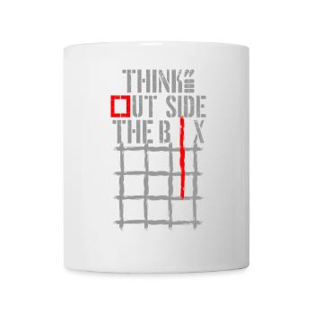 Think Outside the Box TicTacToe - Mug - white - Front