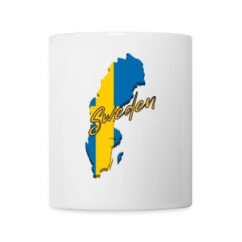 Flagge von Schweden, schwedischer Stolz - Tasse - Weiß - Vorne