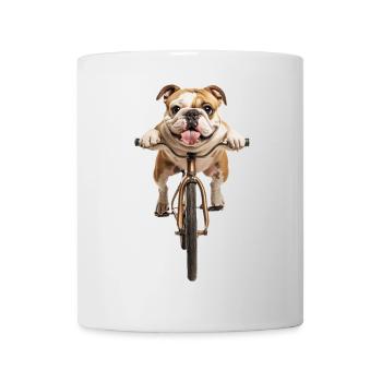 Bulldogge - Tasse - Weiß - Vorne