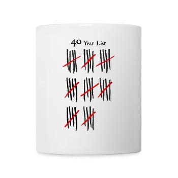 Abstract Crosshatch and Stripe Pattern - Mug - white - Front