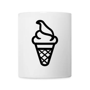 Eis - Tasse - Weiß - Vorne