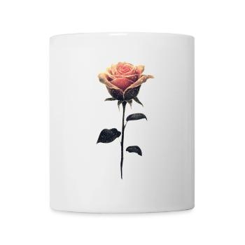 Rosa Rose - Tasse - Weiß - Vorne