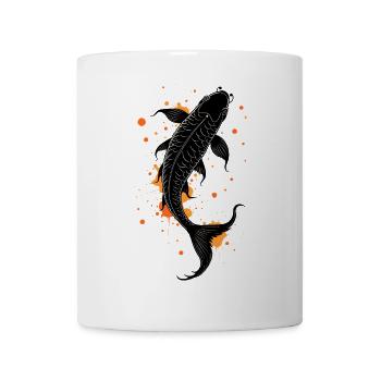 Koi Fish Calligraphy - Mug - white - Front