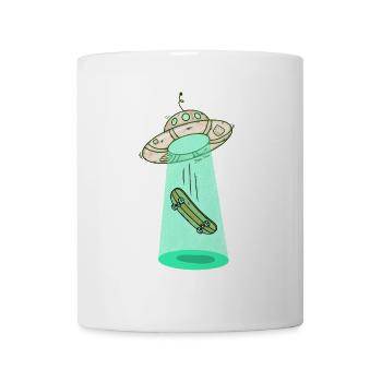 Faisceau de skateboard Ufo - Mug blanc - blanc - Devant