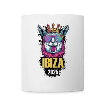 Ibiza 2025 Alpaka Party Urlaub - Tasse - Weiß - Vorne