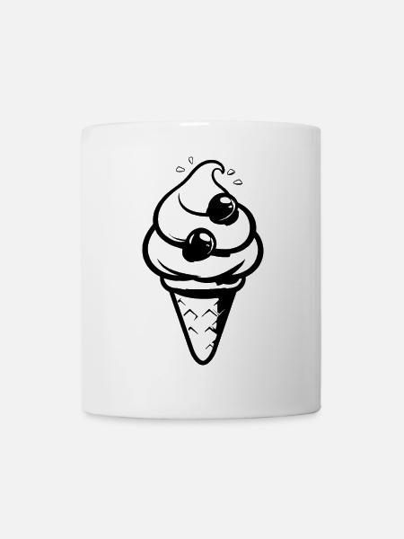 Eistüte - Tasse - Weiß