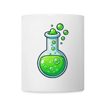 Chemistry Comic Funny Erlmeyer Flask Reaction - Mug - white - Front
