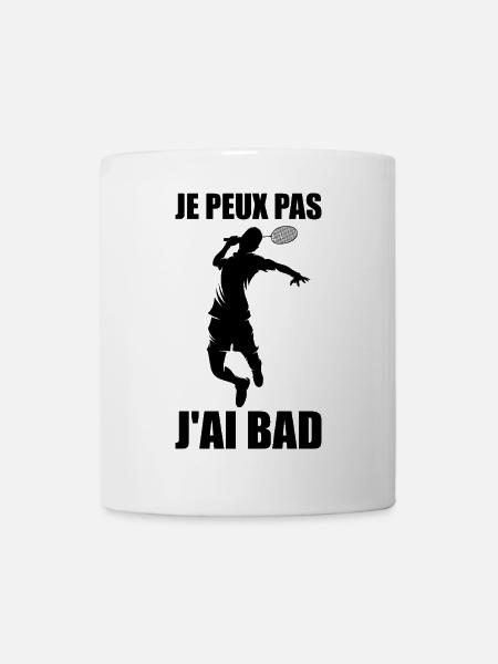 je peux pas j'ai bad - Mug blanc - blanc