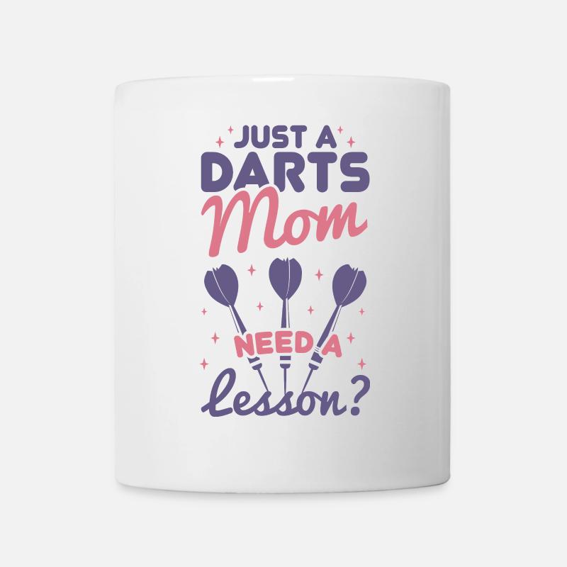 Darts player mother - Mug - white