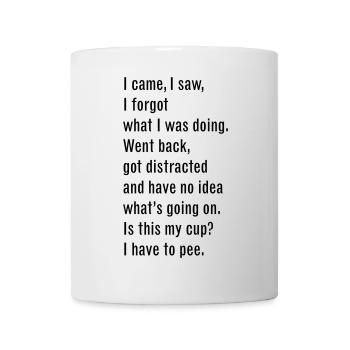 46 I Came I Saw - Mug - white - Front