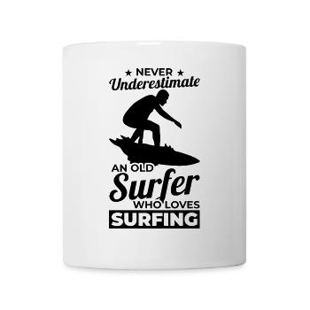 Surfer Grandpa - Mug - white - Front