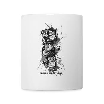 Trois singes - Mug blanc - blanc - Devant