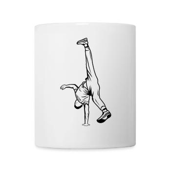 B Boy Skizze - Tasse - Weiß - Vorne