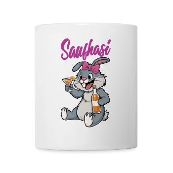 Niedlicher Hasen-Traum mit Party-Accessoires - Tasse - Weiß - Vorne