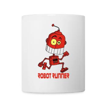 Der laufende Roboter - Tasse - Weiß - Vorne