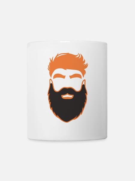Nerd Bart Männer mit Bärten - Tasse - Weiß