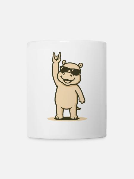 HipHoppo Rocks - Tasse - Weiß