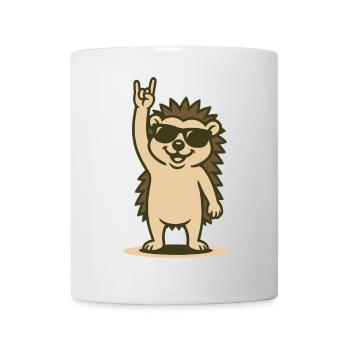Rock’n’Roll Hérisson Bébé - Mug blanc - blanc - Devant