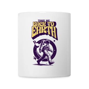 Zurück zur Erde Astronaut - Tasse - Weiß - Vorne