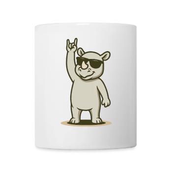 Cooles Nashorn Rockerbaby - Tasse - Weiß - Vorne