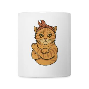 Power Cat - Tasse - Weiß - Vorne