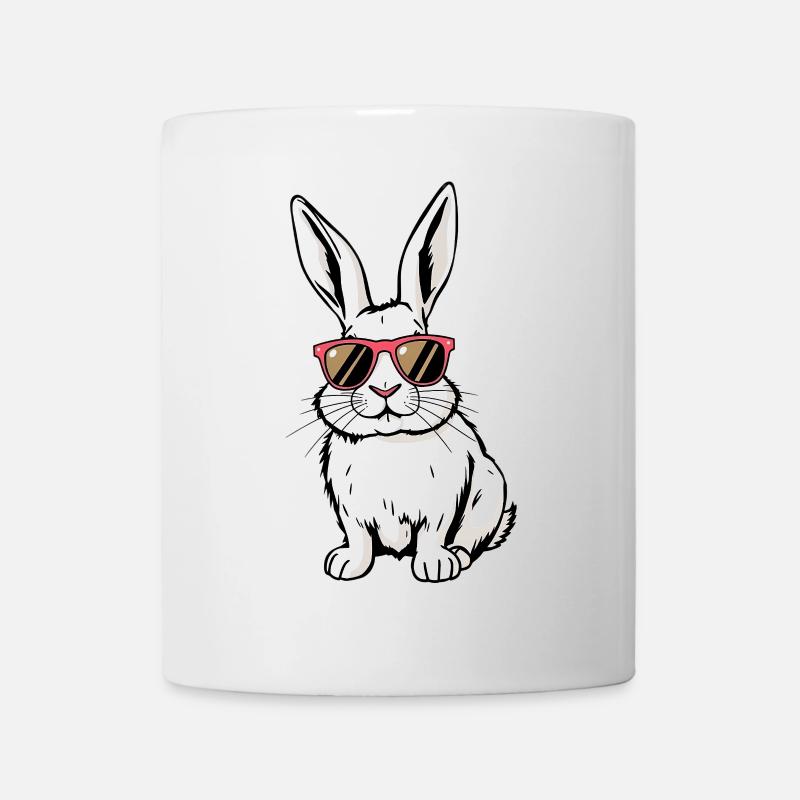 Weisses Kaninchen - Tasse - Weiß